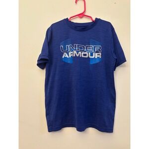 Under Armour Youth Medium Loose Fit HeatGear Shirt – Blue